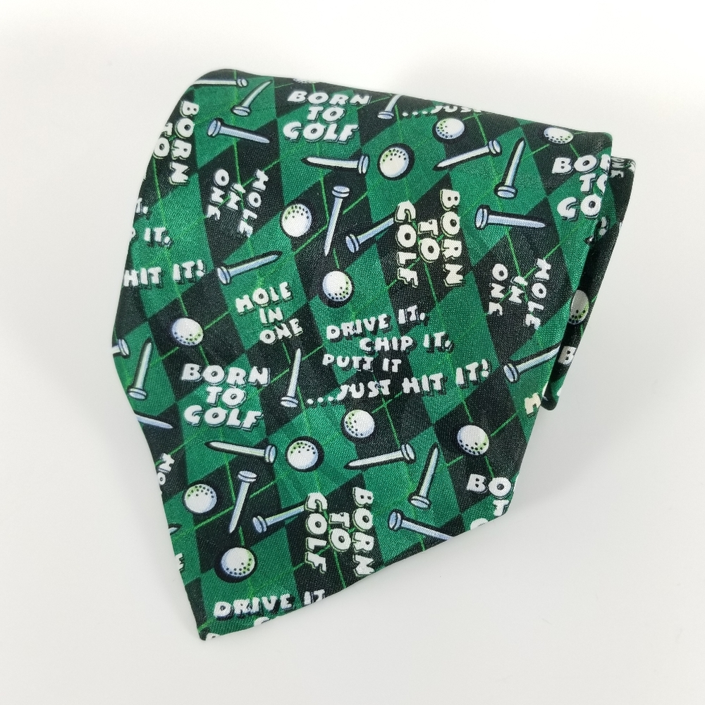 ROBERTO CELLINI | "Born To Golf" golf balls & tees tie